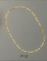 KY101539 - Anti Tarnish Figaro Link Chain Necklace 2-Zilmor